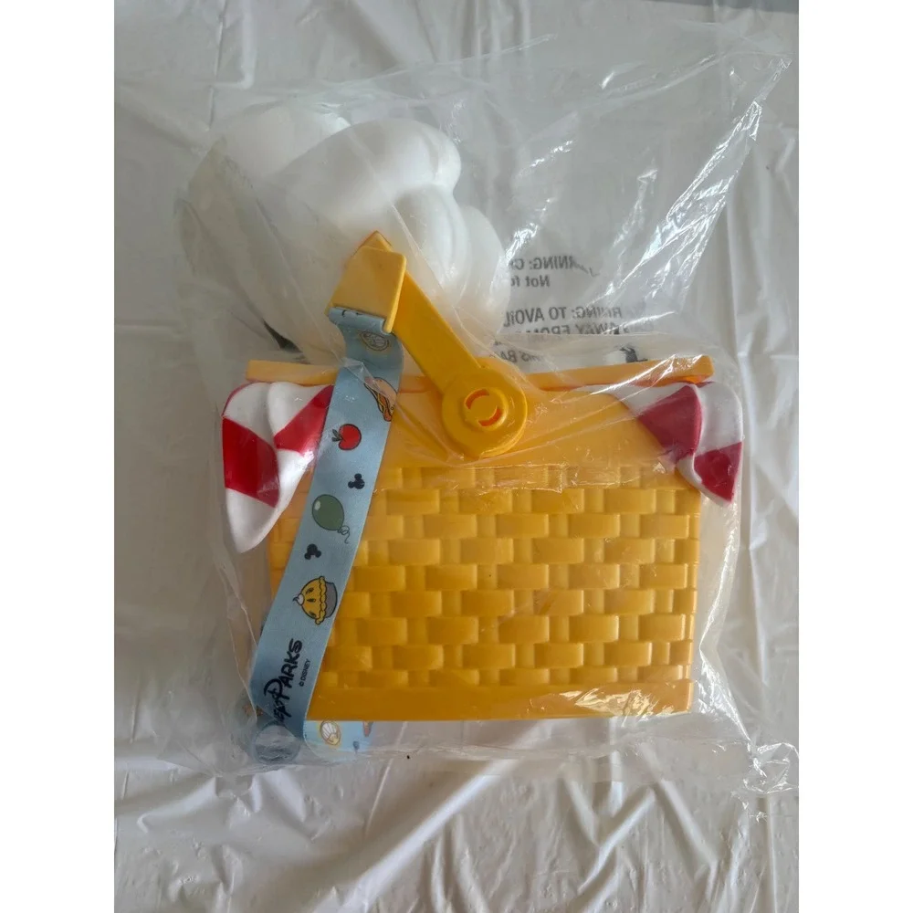 Disney Parks Mickey Minnie Runaway Railway Picnic Basket Popcorn Bucket New